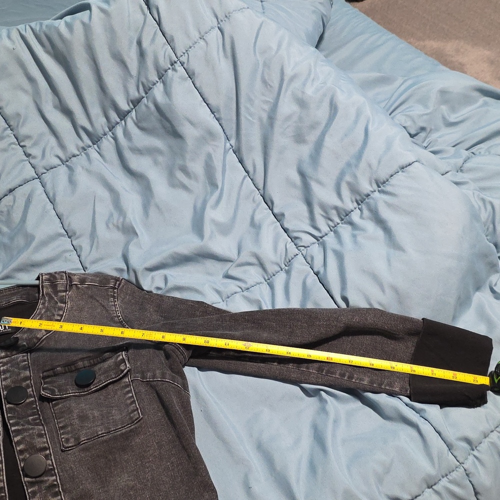 KUT BRAND- Size Small Women Black Denim Jacket - Picture 15 of 15